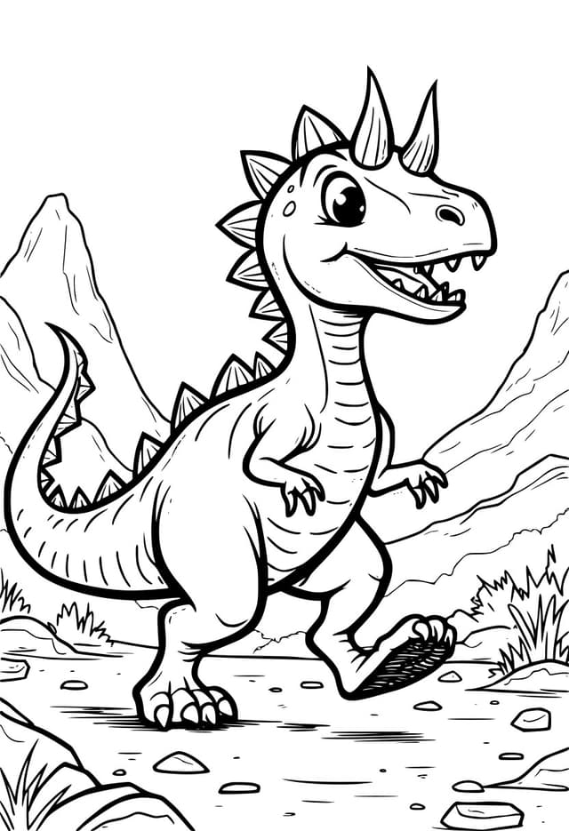 Carnotaurus Charging