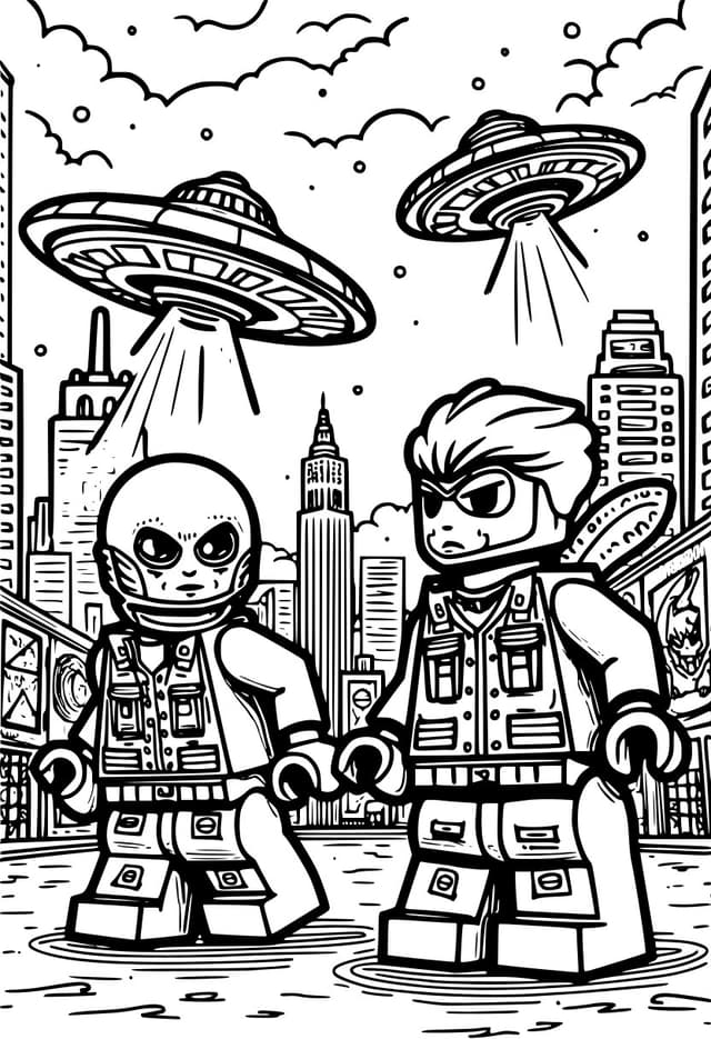 Lego Alien Invasion