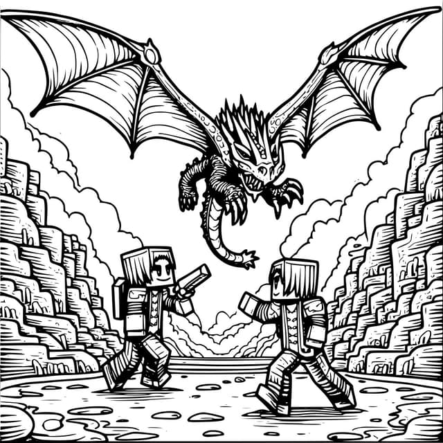 Ender Dragon Battle