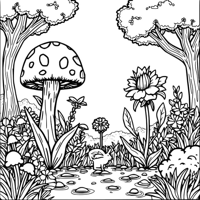 Peaceful Flower Forest
