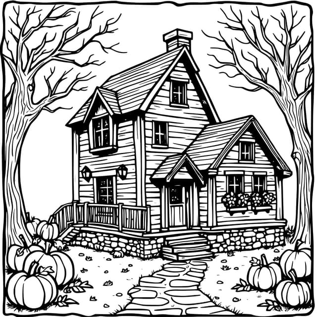 Spooky Woodland Mansion